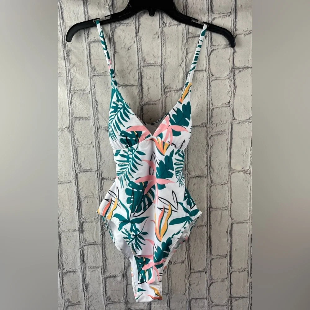 Live Life on the Beach Size:L Women Swim Suit Multi Color - Picture 1 of 8